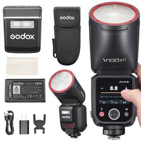 Inus-c-0709063 Godox V100 V100-s Usa Version Flash Sony 100ws Touchscreen Speedlite Detachable