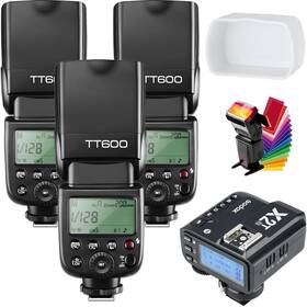 Lysb019mrh3qk-electr Godox 3x Tt600 High Speed Sync 2.4g Gn60 Camera Flash Speedlite X2t-n