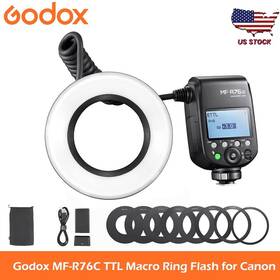 Mf-r76c Godox Ttl Macro Ring Flash 76ws Hss 2.4g Wireless For Canon Camera
