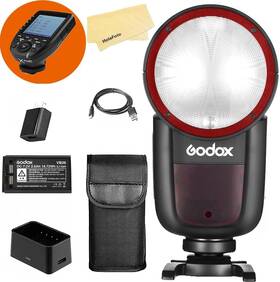 Msgd-00140 Godox V1 V1-c V1c Usa Version Round Head Camera Flash With Xpro-c Trigger For