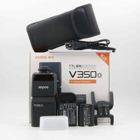 Ob10052023350o Godox Demo V350o Flash For Select Olympus And Panasonic Cameras