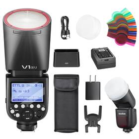 Phus-v1s-u Godox V1s Usa V1 Su Round Head Flash For Sony Ttl Hot Shoe 2.4g X Wireless Hs