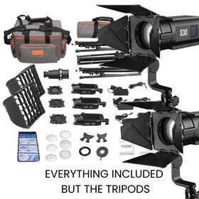 S30-d Godox Focusing Led 3-light Kit Read Description