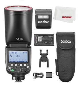 V1proc Godox Us V1 Pro C V1pro-c 2.4 Ttl Hss Round Head Flash Speedlite Fr Canon Camera