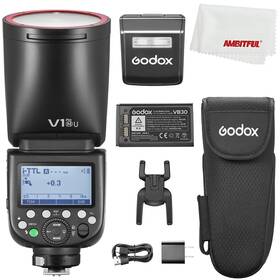 V1pronu-0011 Godox V1 Pro V1pro N V1pro-n Usa Version Ttl Round Head Camera Flash 76ws Hss 1/800