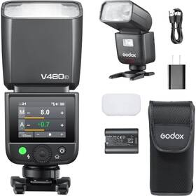 V480-f Godox V480 F Ttl Flash For Fuji Cameras Gn50 Built-in Wireless Trigger