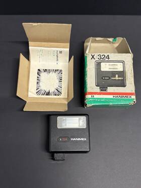 X324 Hanimex Electronic Flash With Box Vintage