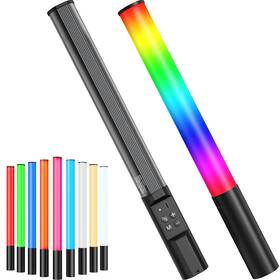 Hlr117 Heysliy Handheld Rgb Studio Tube Light With 1000 Lumens And Rechargeable 2600mah Batter
