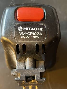Vm-cp10za Hitachi 10w Dc9v Zoom Light Movie Lamp Untested Sold As Is