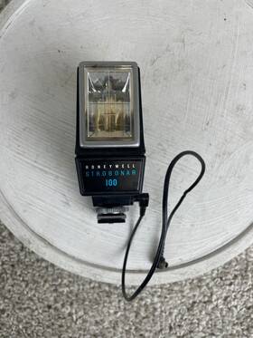 Strobonar100 Honeywell Strobonar 100 Shoe Mount Electronic Camera Flash Japan Black