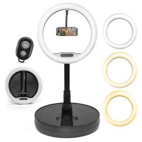 Ms1804 Idance Led Ring Light With Cell Phone Holder 10 Inch Usb Powered Bluetooth
