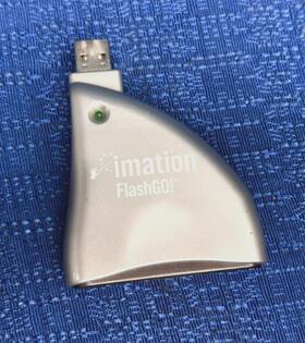 Imn-usb-fg1 Imarion Vintage Omarion Imation Flashgo Blue Usb Drive