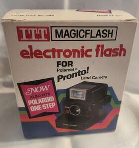 Ef-211 Itt Magicflash Vintage Electronic Flash For Polaroid Pronto Land Camera Untes