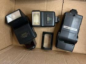 28008a Kako And 2 Sunpack Flash Lot For Parts / Repair