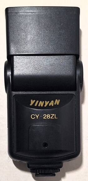 Cy-28zl Kalimar Vtg Yinyan Shoe Mount Adjustable Flash Tested