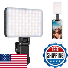 B0989vpx9f King Ma Portable Selfie Phone Light - 3 Modes Led Clip-on Rechargeable Video