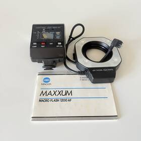 20001242 Konica Minolta Maxxum 1200 Af Macro Flash Ring Set Japan