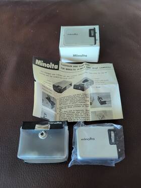 8650 Konica Minolta Flashgun And Cube Gun For 16 Mg-s Quart Cameras