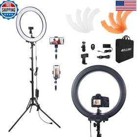 B0dhtdqg1z Langelectr Ring Light Kit 18 55w 5500k Dimmable Led 70inch Foldable Stand
