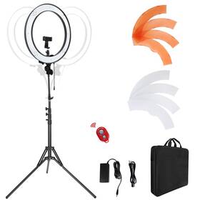 Ldgho B0c6sm3r49 18-inch Ring Light 55w Dimmable 5500k 240 Leds Color Filter Soft