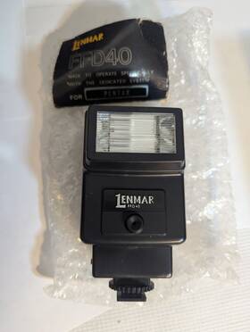 Ffd-40 Lenmar Dedicated Fast Flash For Pentax Excellent Condition Tested Working