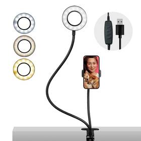 Lgg775 Ls Photography Prolighting Clip On Selfie Ring Light Stand With Phone Holder Flexible Ar