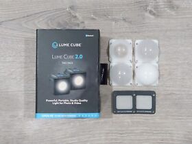 Lc-v2-2 Lume Cube 2.0 Daylight-balanced Led Portable Light For Photo And Video 2 Pack