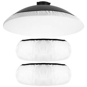 740711 Lusofie 22 Inch/55 Cm Beauty Dish Diffuser Sock Soft White Lamp Shade Ligh