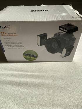 Mk-mt24c Meike Mk-mt24 Macro Twin Flash Light Ring Speedlite For Canon Sony Nikon Camera