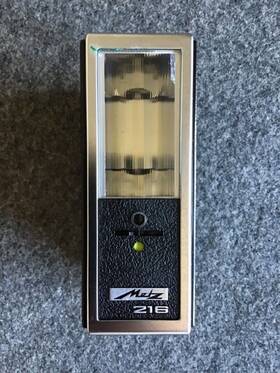 L27cr Metz Vintage Mecablitz 216 Shoe Mount Telecomputer Camera Flash Case