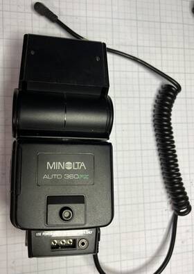 8014831 Minolta Flash Auto 360 Px - 360px Unit Works Perfectly. Cord Included