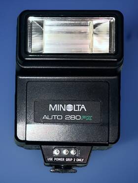 P280px Minolta Auto Electroflash 280px Shoe Mount Flash Preowned Konica Vgc