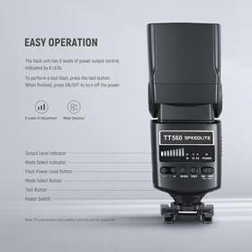 10102376 Neewer Tt560 Camera Flash Speedlite 5500k With Standard Hot Shoe Mount For Canon