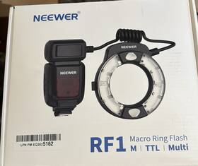 Rf1-n Neewer Marco Ring Flash Light Compatible With Nikon Camera 76ws Gn15 5600k
