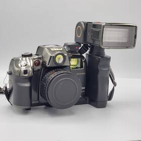 Dl-9000 Nikkel Motor Drive Camera With Flash Vintage 35mm Film - Tested