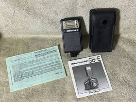 344725 Nikon Sb-e Speedlight Flash With Ss-10 Case Japan Made Excellent Condition