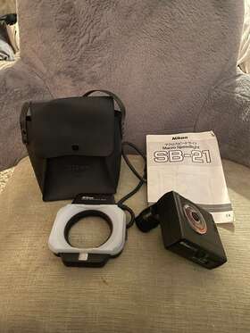 Ss-21 Nikon Sb-21/as-12 Speedlight Sb-21 Ring Light Macro Flash As-12 Case Manual