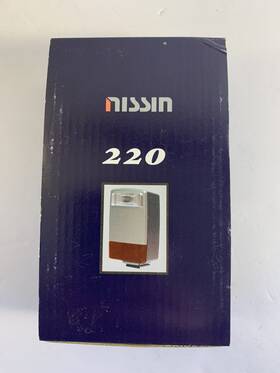 220ic Nissin Electronic Flash For Canon Cameras - New In Box Vintage Hot Shoe
