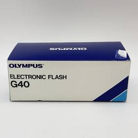 Olympus 050332705012 G40 Electronic Flash For Is Cameras Tested Original Box And Storage Bag Vg