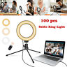 Pc46 Jeemak Small Ring Light Selfie With Stand Desktop You Tube