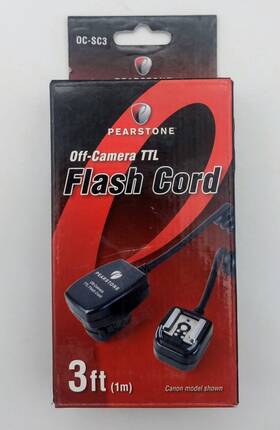 Oc-sc3 Pearstone New Off-camera Ttl Flash Cord 3ft Camera Equipment