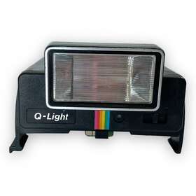 223b Polaroid Q-light Rainbow Stripe Flash Only For Parts Repair