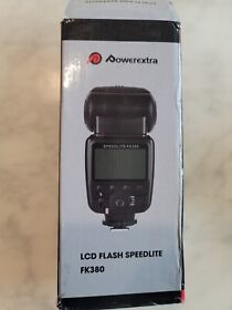 Fk380 Powerextra Flash Speedlite With Lcd Display Gn38 Off-camera Zoom