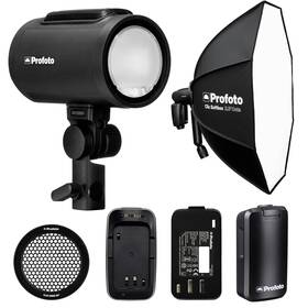 Profoto 810170423208 A2 Monolight Lighting Bundle With Softbox 2.3 Octa Extra Battery And Grid