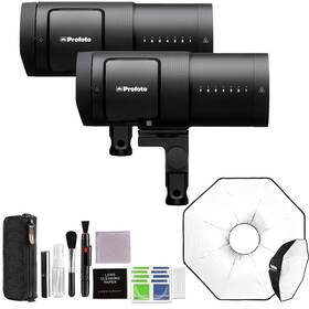 Profoto 810170424540 B30 Ocf Flash Head Duo Kit With 24 Inch White Beauty Dish And Accessories