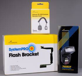 7600edf Promaster Lot Flash System For Nikon New