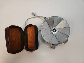 Bc-605 Ricoh Bc-506 Vintage Foldable Fan Type Flash Unit 1950s With Cable And Leath Case