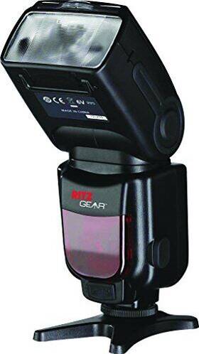 Gn60 Ritzgear 840102122398 Ritz Gear Wireless Ttl Auto Power Zoom Bounce And Swivel Flash Con Visualizac
