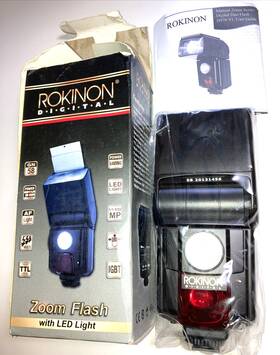 D970vl-c Rokinon D970vl Zoom Flash Led Light Ttl Auto Focus New Open Box Sealed Unit