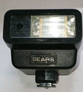 330.80130 Sears Vintage Electronic Camera Flash Model Hot Shoe Untested
